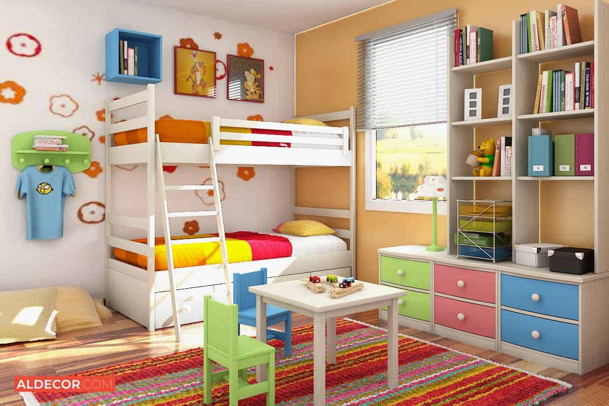 غرف نوم اطفال و غرف اطفال مع صور تصميمات و ديكورات مودرن